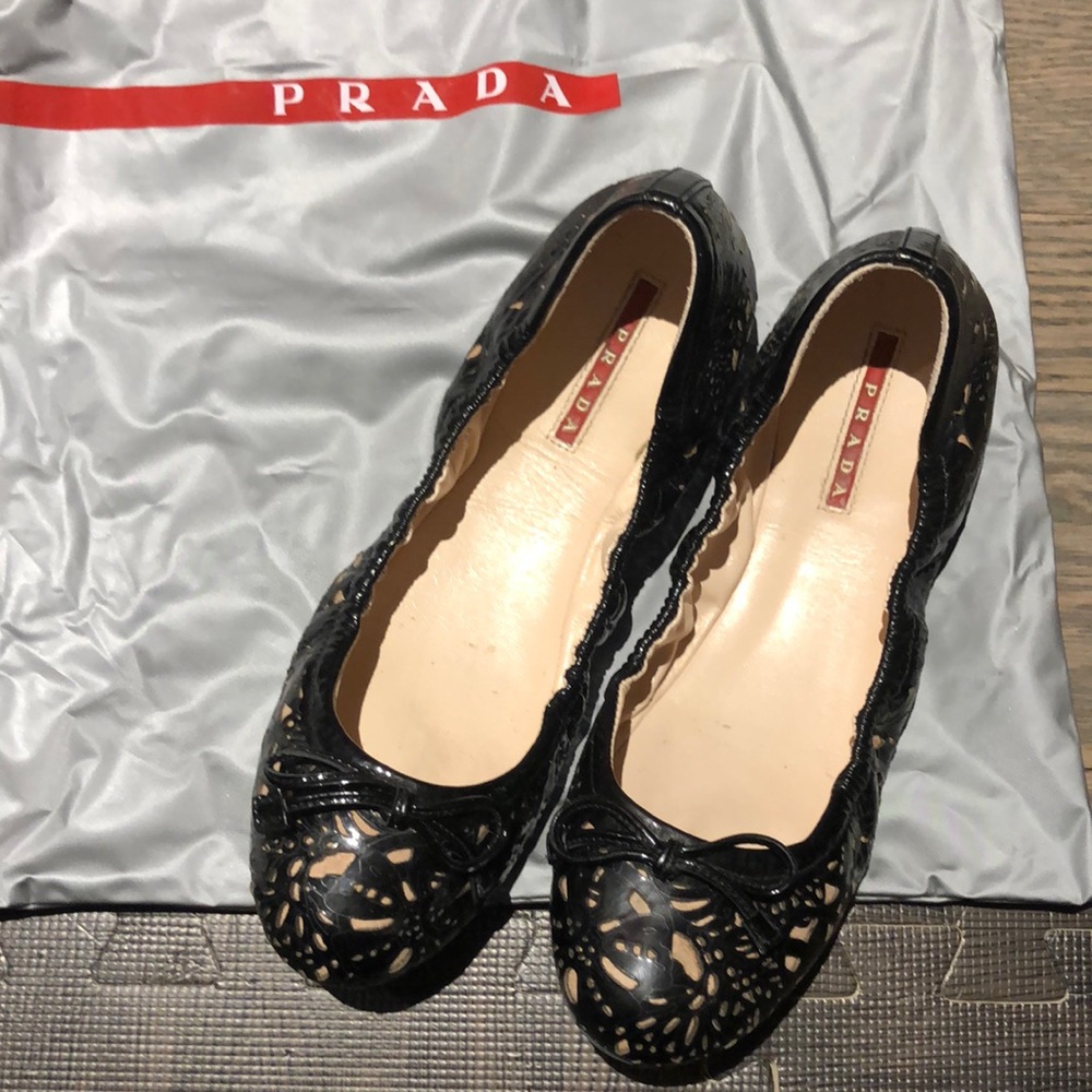 Prada Sport Lasercut Ballet Flat